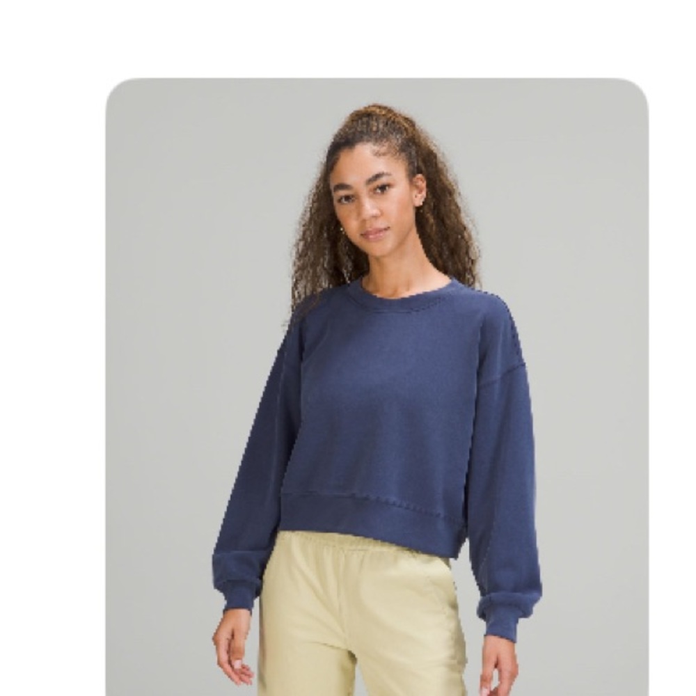 Lululemon Perfectly Oversized Softstreme Cropped Crew